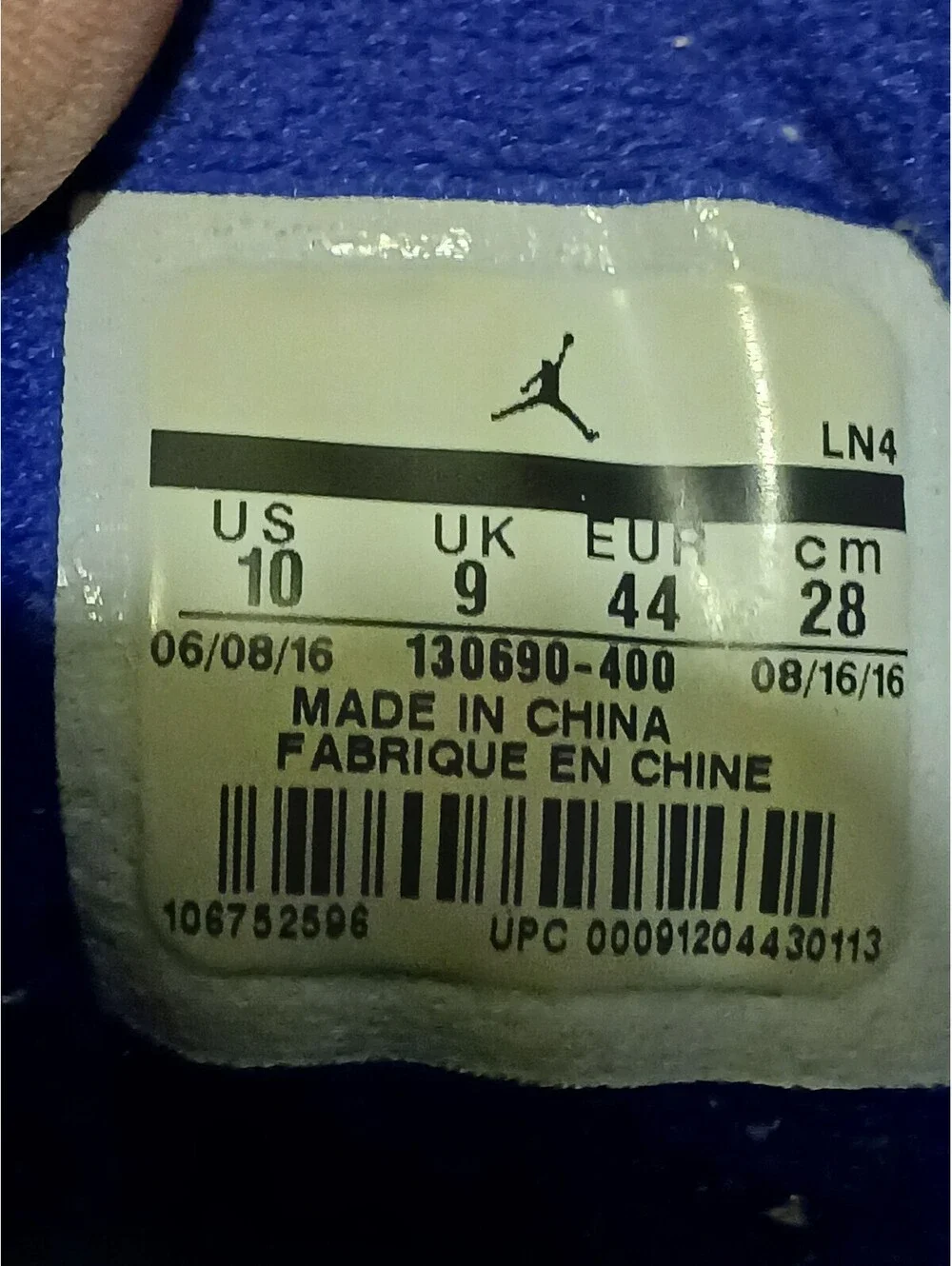 Jordan Retro 12 Blue Suede Men's Basketball Shoes Size 10